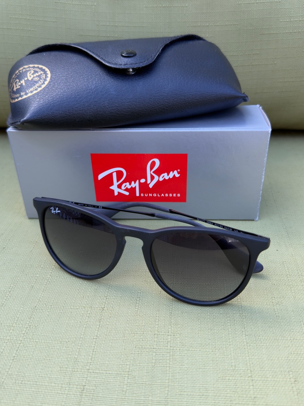 Ray-Ban ERIKA Matte Black Frame with Gray Lenses Women’s Eyewear